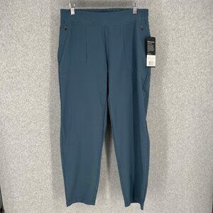 Backcountry Womens On the Go Light Pants Size L Orion Blue Tech Ankle Hike NEW